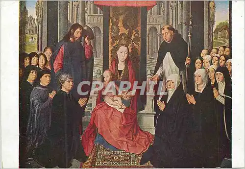 Cartes postales moderne Musee du Louvre (Ecole Francaise) Hans Memling (1433 1494) la Vierge dite de Jacques Floreins