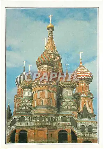 Moderne Karte Moscou Basilique de Basile le Bienheureux au XVIe siecle sous le Regne d'Ivan le Terrible