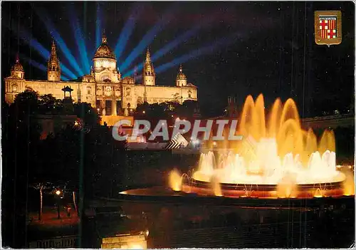 Cartes postales moderne Barcelona Fontaine de Montjulah