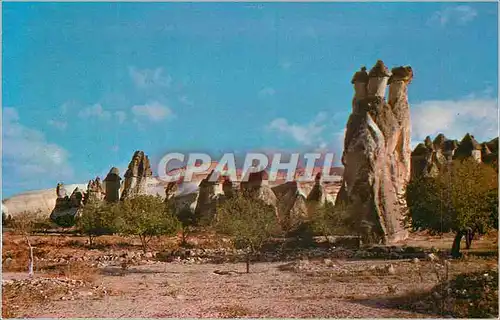 Cartes postales moderne Kapadokya Les Cheminees de Fees a Zelve