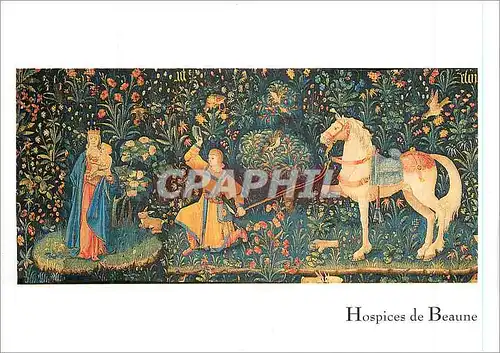 Cartes postales moderne L'Hotel Dieu de Beaune (1443) Tapisserie Mille Fleurs Legende de Saint Eloi debut du XVIe Siecle