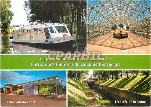 Cartes postales moderne Cap Canal Port de Plaisance de Pouilly en Auxois Bateau Peniche