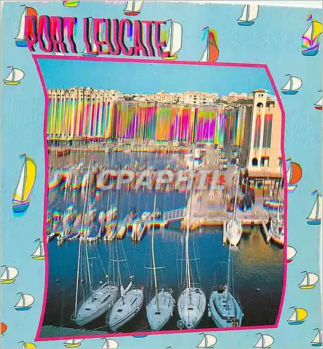 Cartes postales moderne Port Leucate Le Port La Promenade Bateaux