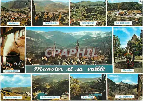 Cartes postales moderne Munster et sa Vallee (Haut Rhin) Images de France Centre de Vacances et d'Excursions sur le Vers