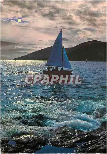 Cartes postales moderne La Mediterranee Contre Jour Voilier Bateau