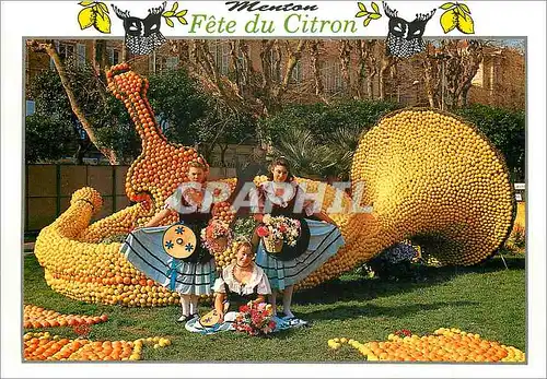 Cartes postales moderne Menton Fete de Citron Groupe Folklorique La Mentonnaise