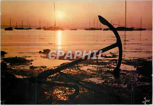 Cartes postales moderne La Cote Bretonne La Bretagne en Couleurs Coucher de Soleil