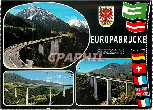 Cartes postales moderne Tirol mit Serles 2719 m und Habicht 3280 m mit Patscherkofel 2248 m und Silltal mit Stubaier Gie