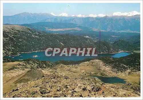 Cartes postales moderne Lumiere et Couleurs de la Cerdagne Le Lac des Bouillouses depuis le Massif du Carlit