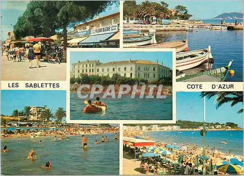 Cartes postales moderne Souvenir des Sablettes Lumiere et Beaute de la Cote d'Azur Bateaux