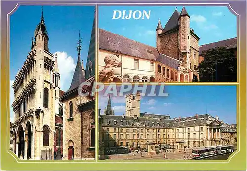 Cartes postales moderne Dijon (Cote d'Or) Images de Bourgogne Eglise Notre Dame (XIIIe siecle) l'Hotel de Ville