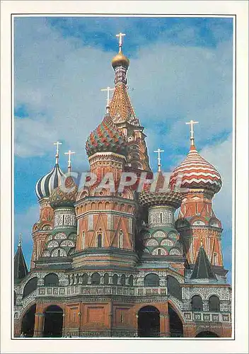 Cartes postales moderne Moscou Basilique de Basile le Bienheureux au XVIe siecle sous le Regime d'Ivan le Terrible