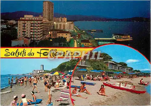 Cartes postales moderne Saluti da Follonico Bateaux