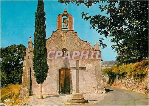 Moderne Karte Grimaud (Var) la Chapelle des Penitents