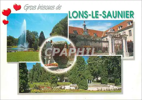 Moderne Karte Lons le Saunier (Jura)