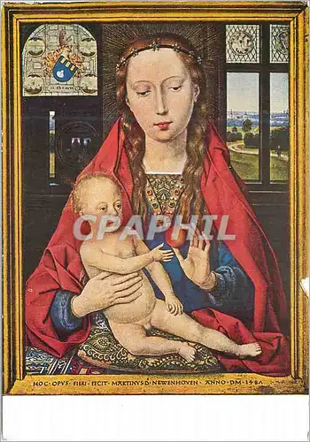 Cartes postales moderne Hopital Saint Jean Bruges (Ecole Flamande) Hans Memling (vers 1425 1494) la Vierge a la Pomme