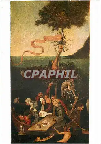 Cartes postales moderne Musee du Louvre (Ecole Francaise) Jerome Bosch (vers 1460 1516) la Nef des Fous
