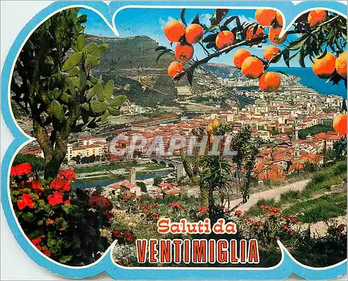 Cartes postales moderne Ventimiglia Riviera dei Fiori Panorama de l'Ouest