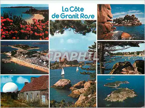 Cartes postales moderne Les Circuits Touristiques de Perros Guirec a Trebearden La Cote de Granit Rose Couleurs de Breta