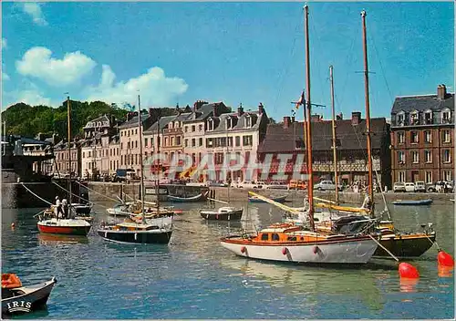 Cartes postales moderne Saint Valery en Caux Normandie France le Quai d'Aval Bateaux