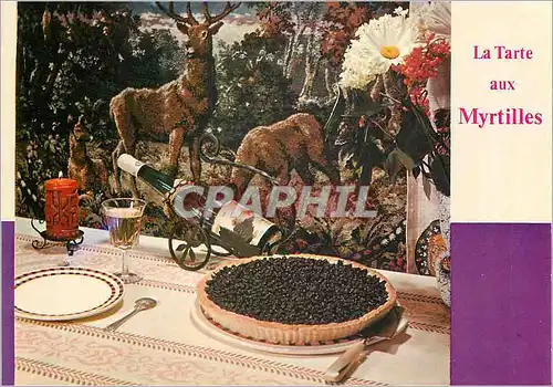 Cartes postales moderne Recette de la Tarte aux Myrtilles