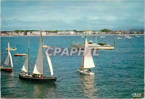 Cartes postales moderne La Baie de Saint Jean de Luz Socoa Bateaux