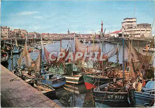 Cartes postales moderne Les Sables d'Olonne (Vendee) le Port Bateaux de peche