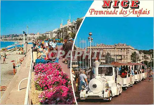 Cartes postales moderne Nice (Alpes Maritimes) Images et Lumieres de la France la Promenade des Anglais Train