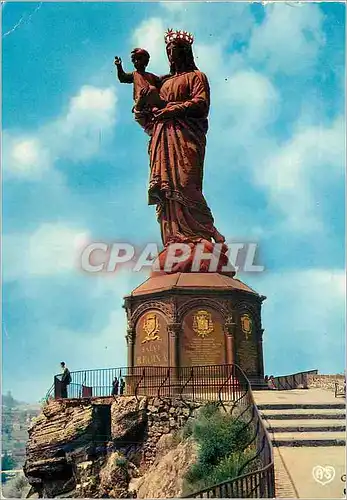 Cartes postales moderne Le Puy en Velay (Haute Loire) Notre Dame de France erigee en 1860 avec le Bronze des Canons pris