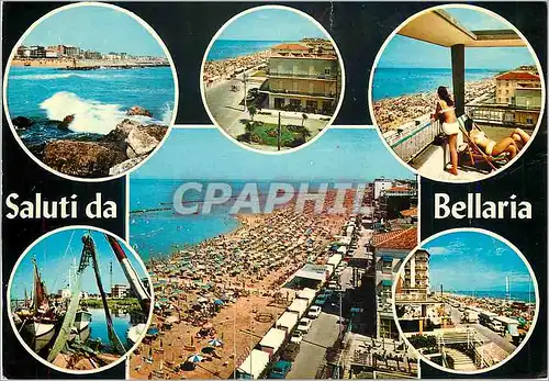 Cartes postales moderne Riviera Adriatica Bellaria La Plage Vues