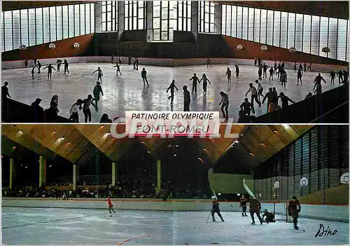 Moderne Karte Font Romeu alt 1800 m (Pyr Or) La Patinoire Olympique d'Ete et d'Hiver Architecte Taillibert Hoc