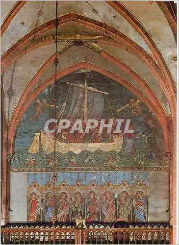 Cartes postales moderne Strasbourg Eglise Saint Pierre le Jeune Fresque de la Navicella d'apres Giotto