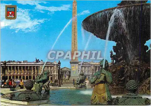 Cartes postales moderne Paris (France) La Place de la Concorde Concue par Gabriel