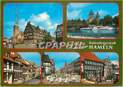 Moderne Karte Hameln Weser Rattenfangerstadt Baetau
