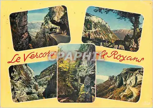 Moderne Karte Le Vercors Le Royans Les Grands Goulets Combe Laval Le Cirque Les Gorges de la Bourne Les Grands