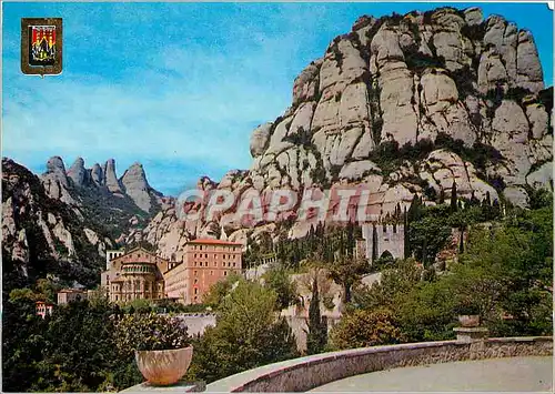 Cartes postales moderne Montserrat Le Monastere et les Pics de Santa Magdalena