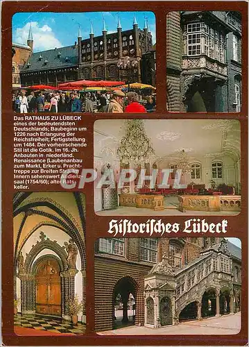 Cartes postales moderne Hansestadt Lubeck Rathaus