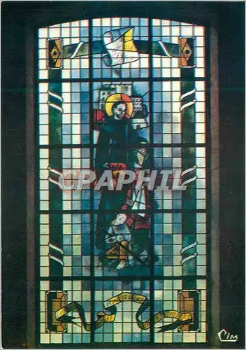 Moderne Karte Sentheim (Ht Rhin) Maison de Repos et de Convalescence Vitrail de Saint Jean de Dieu