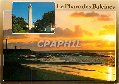 Cartes postales moderne L'Ile de Re Image de la Charente Maritime Le Phare des Baleines Edifie en Granit Marbre t Pierre