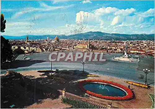 Cartes postales moderne Firenze Panorama et Place Michelangelo
