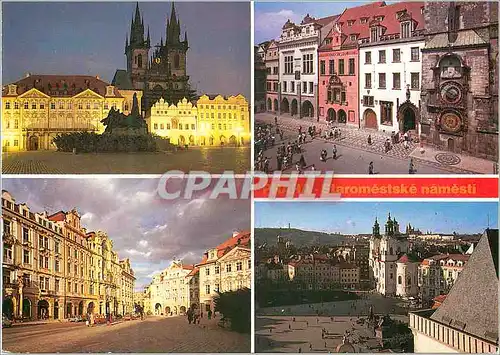 Cartes postales moderne Praha Prague Staromestske Namesti