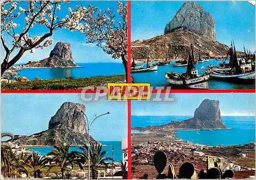 Cartes postales moderne Recuerdo Penon de Ifach Calpe Bateaux de peche
