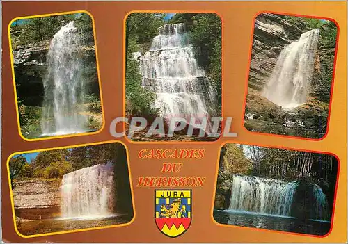 Moderne Karte Les Cascades du Herisson Images de Franche Comte la Saut Girard la Cascade de l'Eventail le Gran