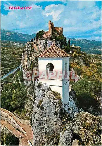 Moderne Karte Castell de Guadalest Vue Pittoresque