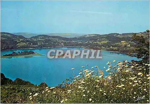 Cartes postales moderne Le Lac d'Aiguebelette Vue Generale et les Iles en Savoie