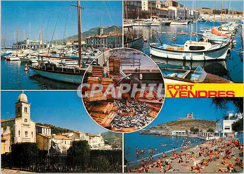 Cartes postales moderne Port Vendres Souvenir Bateaux