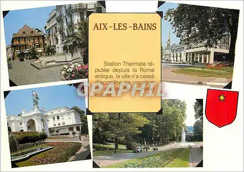 Cartes postales moderne Aix les Bains (Savoie) Images de chez Nous la Place Carnot les Thermes le Palais de Savoie le Pa