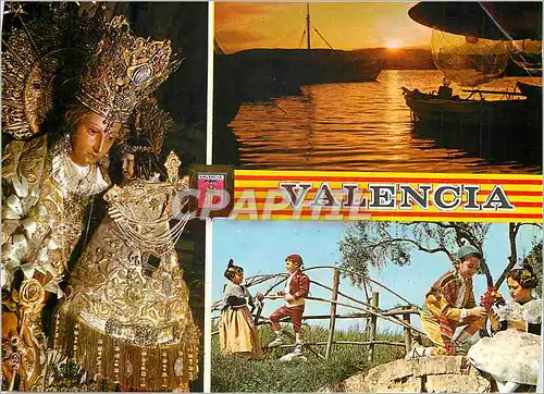 Moderne Karte Valencia Puesta de Sol Folklore