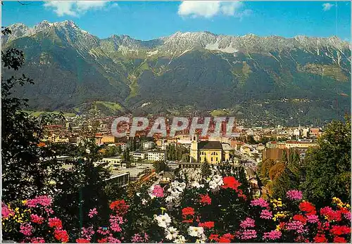 Cartes postales moderne Alpenstadt Innsbruck Stadtansicht mit Nordkette