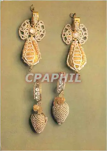 Cartes postales moderne Zagorsk Museum of History and Art Earrings 19th Century Village of Pinega Arkhangelsk Province C